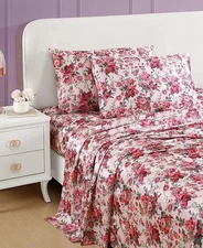 Betsey Johnson Satin 4-Pc. Sheet Set, Full