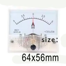 Analog DC Ammeter bi-directional 0-5A