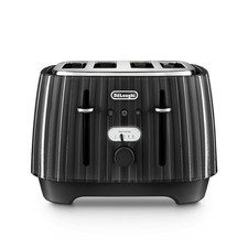 De'Longhi 4 Slice Toaster in Black Ballerina CTD4003.BK - Brand New
