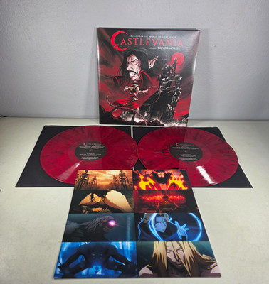 Trevor Morris Castlevania Netflix Soundtrack Belmont Bloody Red Vinyl 2 LP