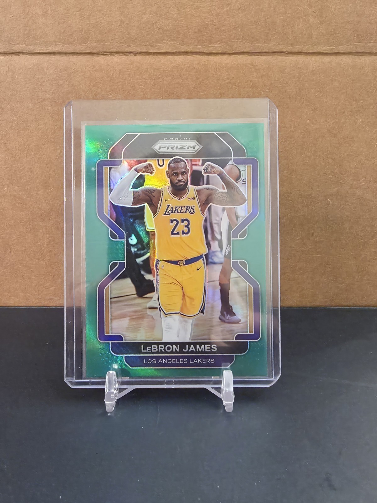 2021-22 Panini Prizm - LeBron James #91 Green Prizm