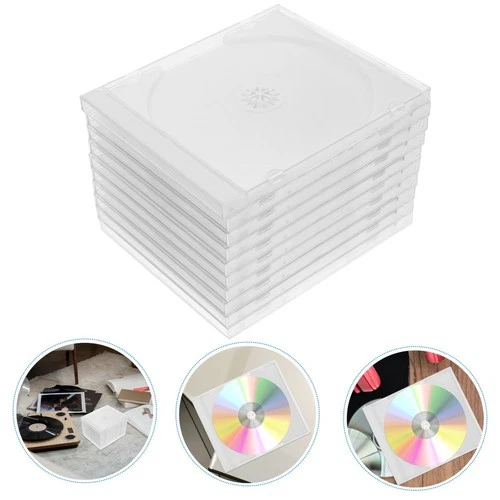 Custodie per CD da 10 pezzi Custodie per DVD Contenitori per CD portatili