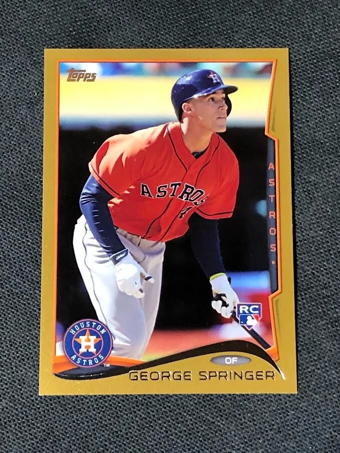 2014 Topps Update George Springer Gold Parallel RC Rookie #/2014 Astros