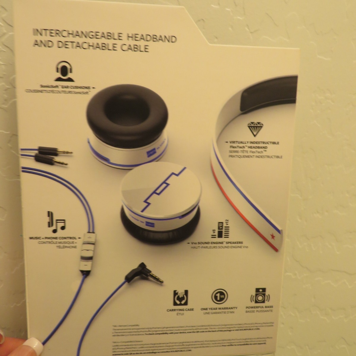 SOL Republic 1291US Headband Headphones - White for sale