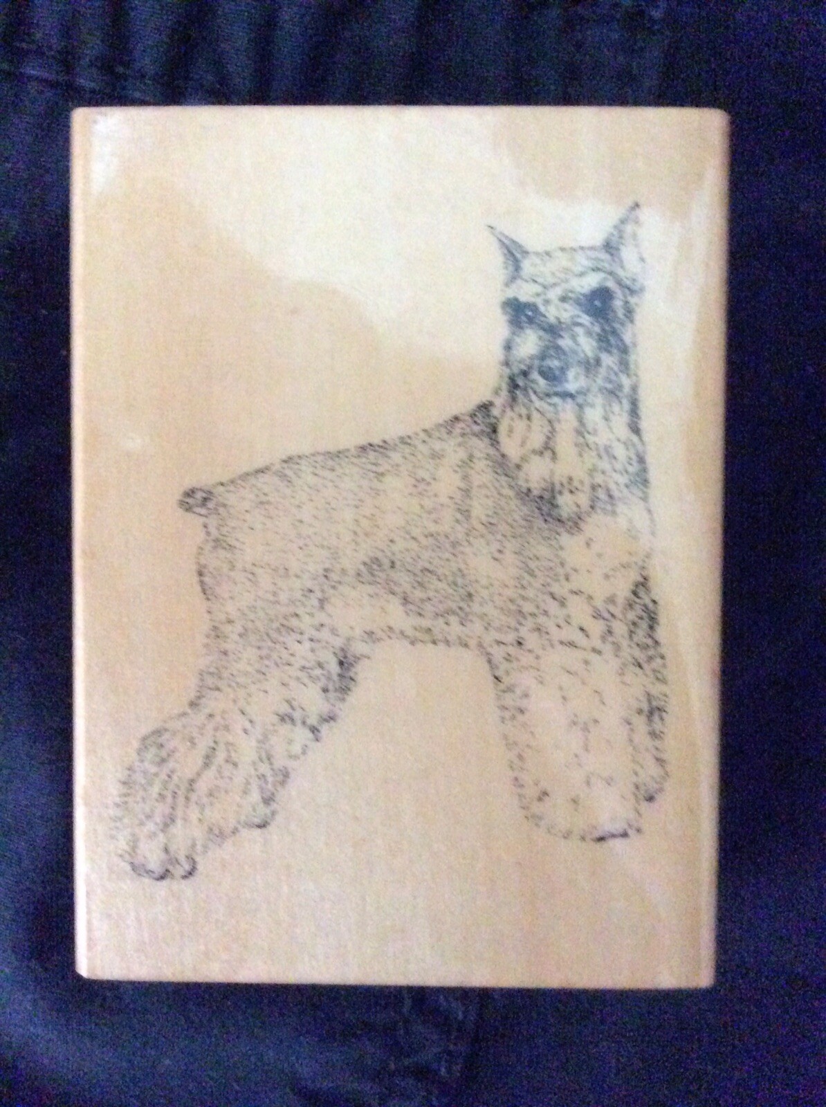 Schnauzer Ink Stamp Giant or Mini