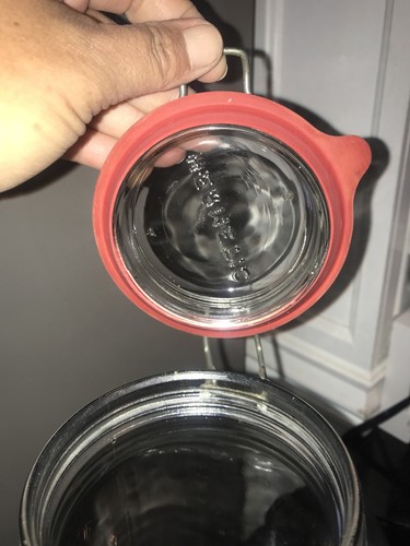 Vintage Hermetic Seal Top Embossed Glass Jar Containers England Made HUGE  - Picture 6 of 7