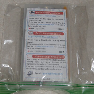 JoyCon Repair Tool Kit for Joystick Thumb Stick 