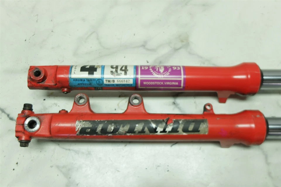 87 Yamaha SRX 250 SRX250 front forks fork tubes shocks right left - Image 2 of 4