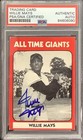 Willie Mays Signed 1980 TCMA #1 Baseball Card Giants HOF Autograph PSA/DNA