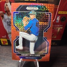 2022 Panini Prizm Draft Picks Henry Williams Red Mojo Cincinnati 