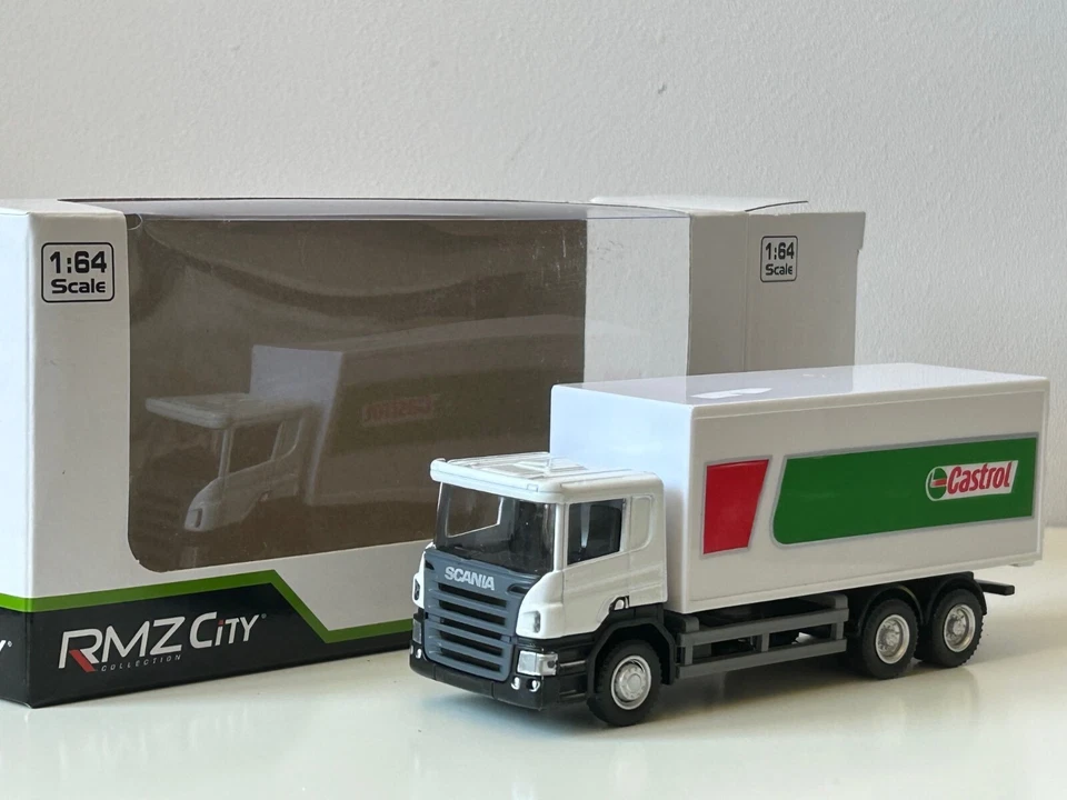 Scania P-Series Castrol Swedish Lorry/Truck Model Diecast Toy RMZ City 1:64 - Image 2 of 4