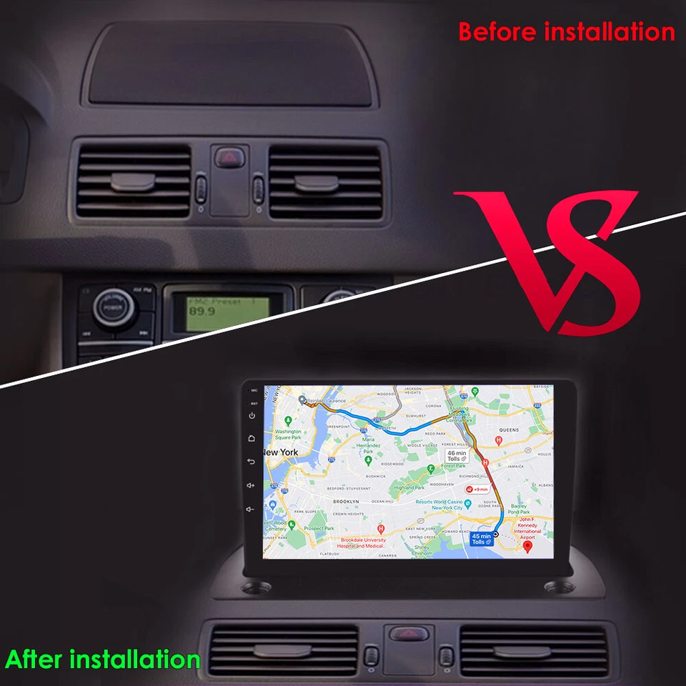 9'' Android12 Car Stereo Radio GPS Navi Wifi Carplay BT Fit Volvo XC90 2004-2014 - Image 3 of 4