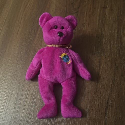 TY Beanie Babies 1999 Magenta Millennium Plush