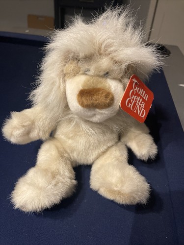Gund Casanova Lion Stuffed Animal Beige Vintage - Picture 2 of 10