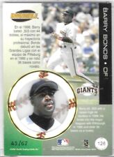 Barry Bonds Baseball Pacific Serial Numbered Sports Trading Barry Bonds Baseball Pacific Serial Numbered Sports Trading