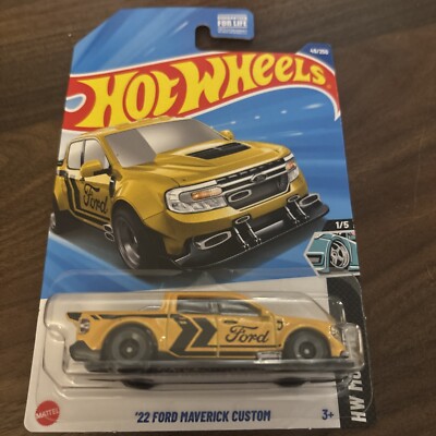 2025 Hot Wheels Yellow 22 Ford Maverick Custom #49