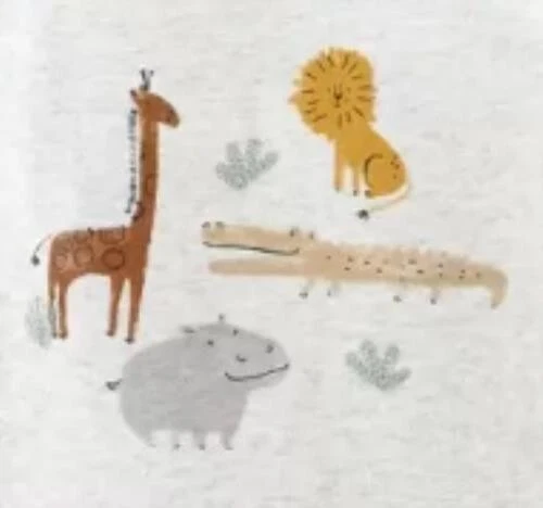 Carter's Safari Body Just One You Paquete de 3 Verde Gris Beige Talla 6M NUEVO Foto 2 de 4