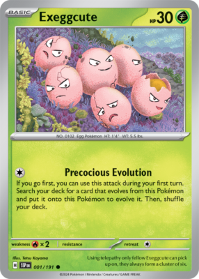 pokemon tcg surging sparks rare cards Amazon.com: Pokemon - Alolan Exeggutor ex 225/191 main image 0