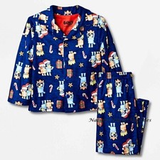 BLUEY Christmas Pajamas Holiday Dog Toddler Size 18M - 4T Boys Girl Shirt Disney