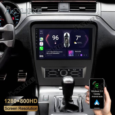 For 2010-2014 Ford Mustang 10'' Android 13 Carplay Car Stereo Radio GPS Navi WIFI