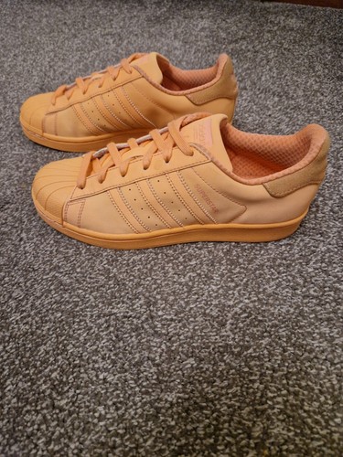 Adidas Superstar Adicolor Puesta de Sol Brillo Naranja Reflectante UK5 EU38 US5.5 ¡Raro! - Imagen 3 de 10