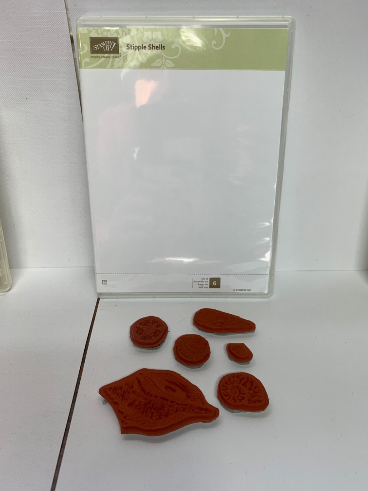 STAMPIN UP stipple shells stamp set ocean seashell | eBay