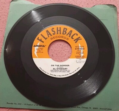 Al Stewart 45 Year Of The Cat / On The Border 1976 Flashback AFS-9175 vg