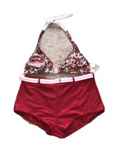 Women s 2 Piece Swim Suit Red Size M New