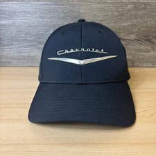 Chevrolet Hat Cap Strap Back Black Chevy Retro Performance Racing Adjustable