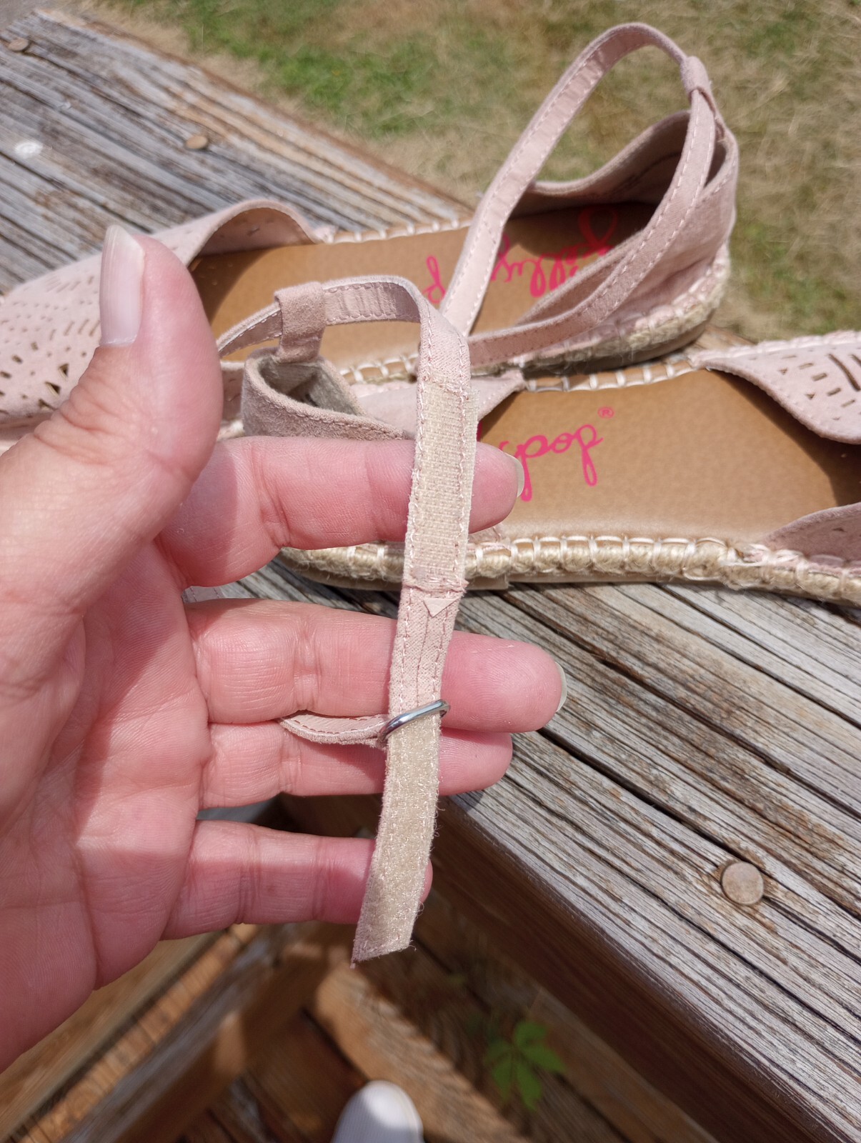 Jellypop Erica Flat Sandals Flip Flop With Ankle Str… Gem