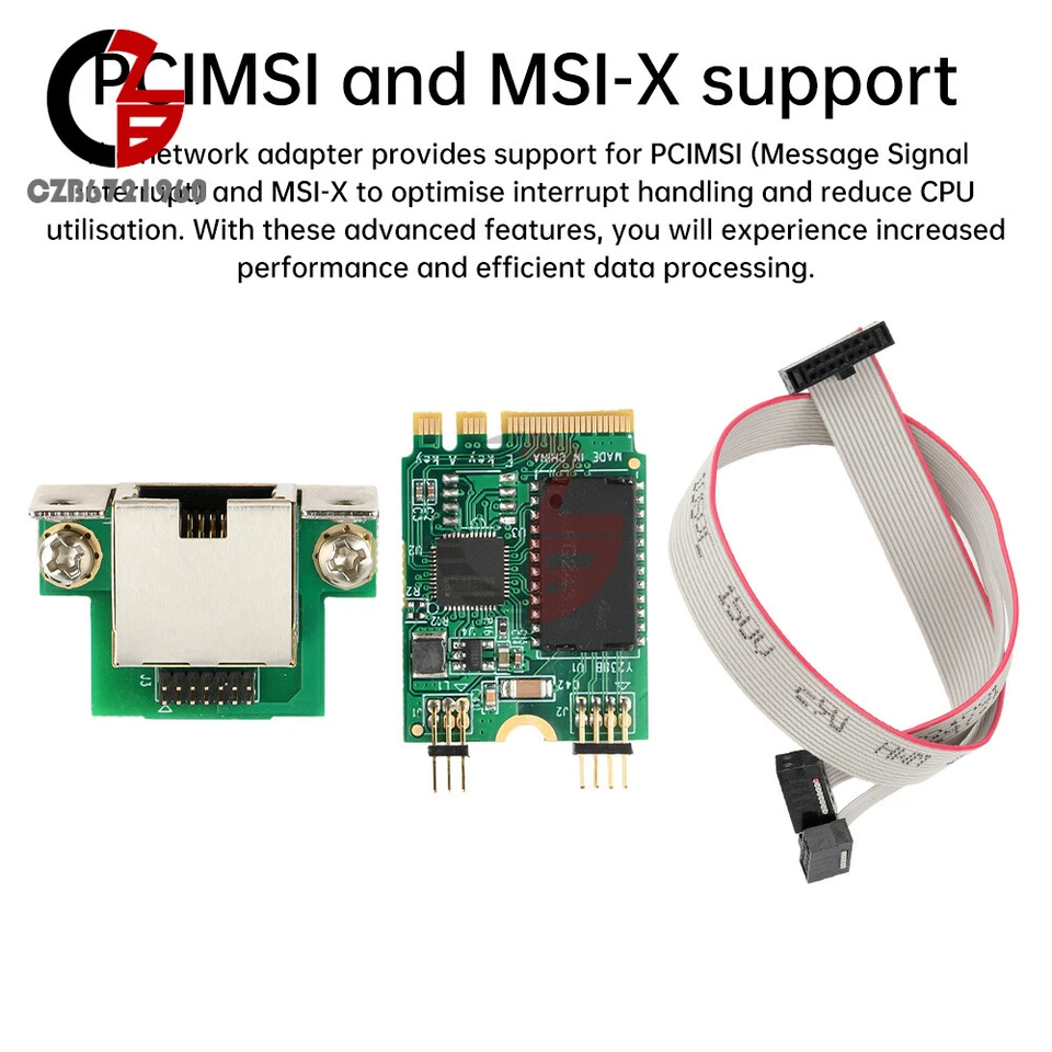 M.2 Key A+E/PCI-E 2.5G Gigabit Ethernet Network Lan Card 1000Mbps RTL8125BG Chip - Image 4 of 4