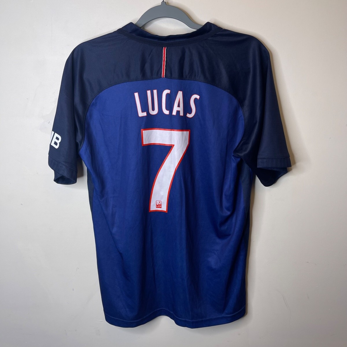 PARIS SAINT-GERMAIN 2016-17 HOME FOOTBALL JERSEY LUCAS #7 NIKE MEN