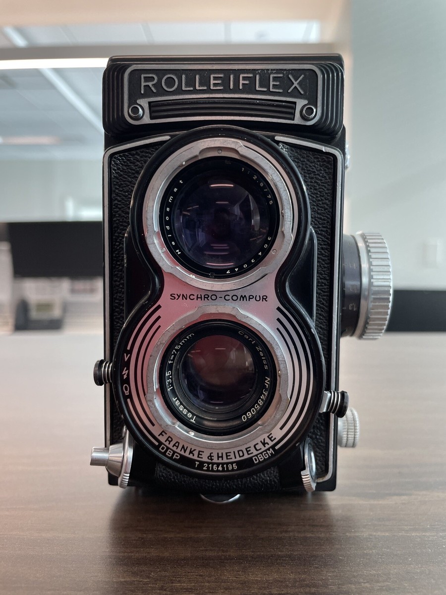 Rolleiflex 3.5 T TLR Film Camera, Zeiss 75mm f3.5 Lens | eBay