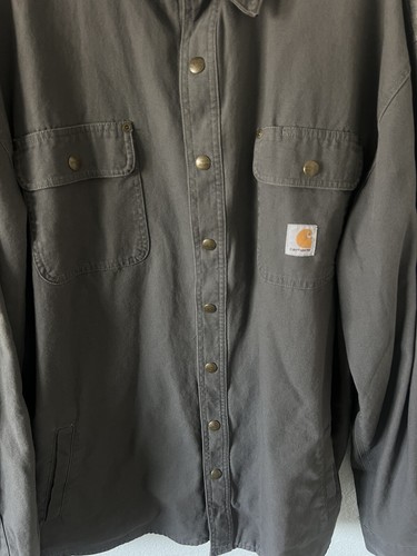 Carhartt Fall 2016 CAL Ranch Mens Gray Denim Jacket Size XL Tall NWT Rare NEW - Picture 12 of 17