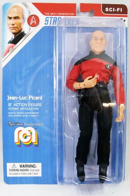 Jean-Luc Picard Star Trek Mego Wave 8 Sci-Fi 8'' Action Figure NEW