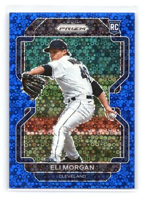 2022 Panini Prizm Eli Morgan Blue Donut Circles Prizm #/199 Cleveland Guardians