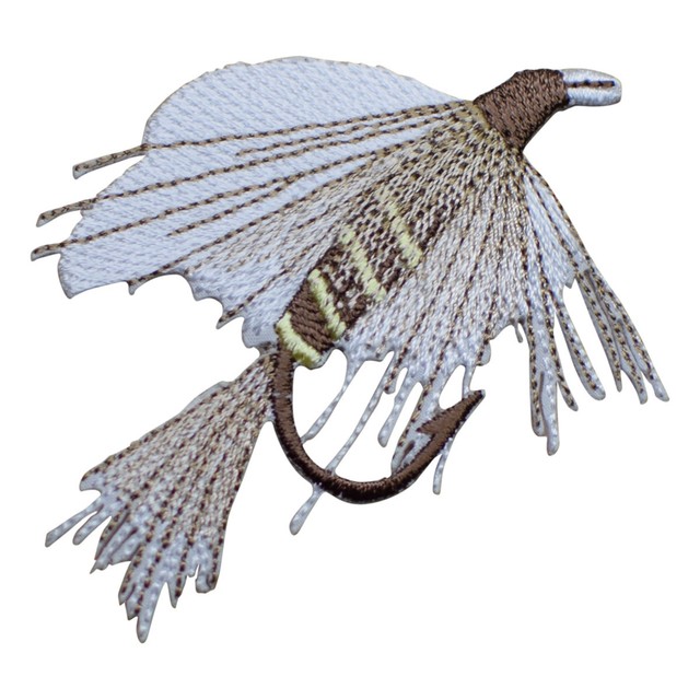 Fly Fishing Applique Patch Fisherman, Bait Badge 3" (Iron on) eBay