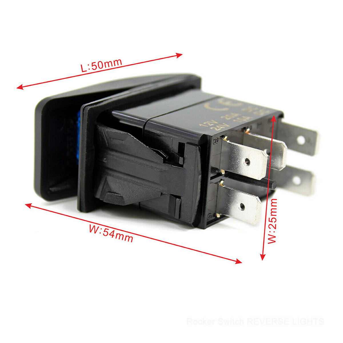 Handlebar Rocker Switch Green LED Backlit Rocker Switch - 5-Pin, 12V/24V, Waterproof For ATV, UTV, Jeep & Marine Light Bar Switch Panel - Foto 6