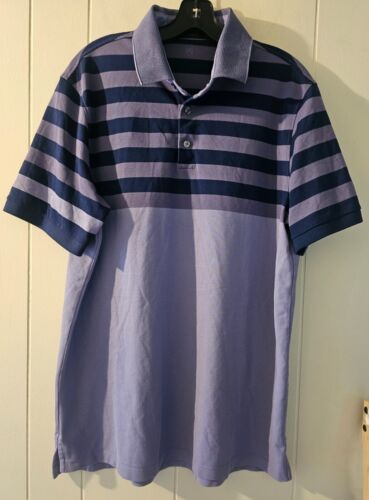 GREYSON Polo Shirt Mens Large Purple & Blue Perfor