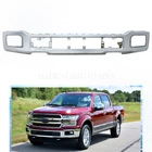 Front Bumper Cover Face Bar Chrome W/Fog Light Hole For 2018-20 Ford F150 F-150