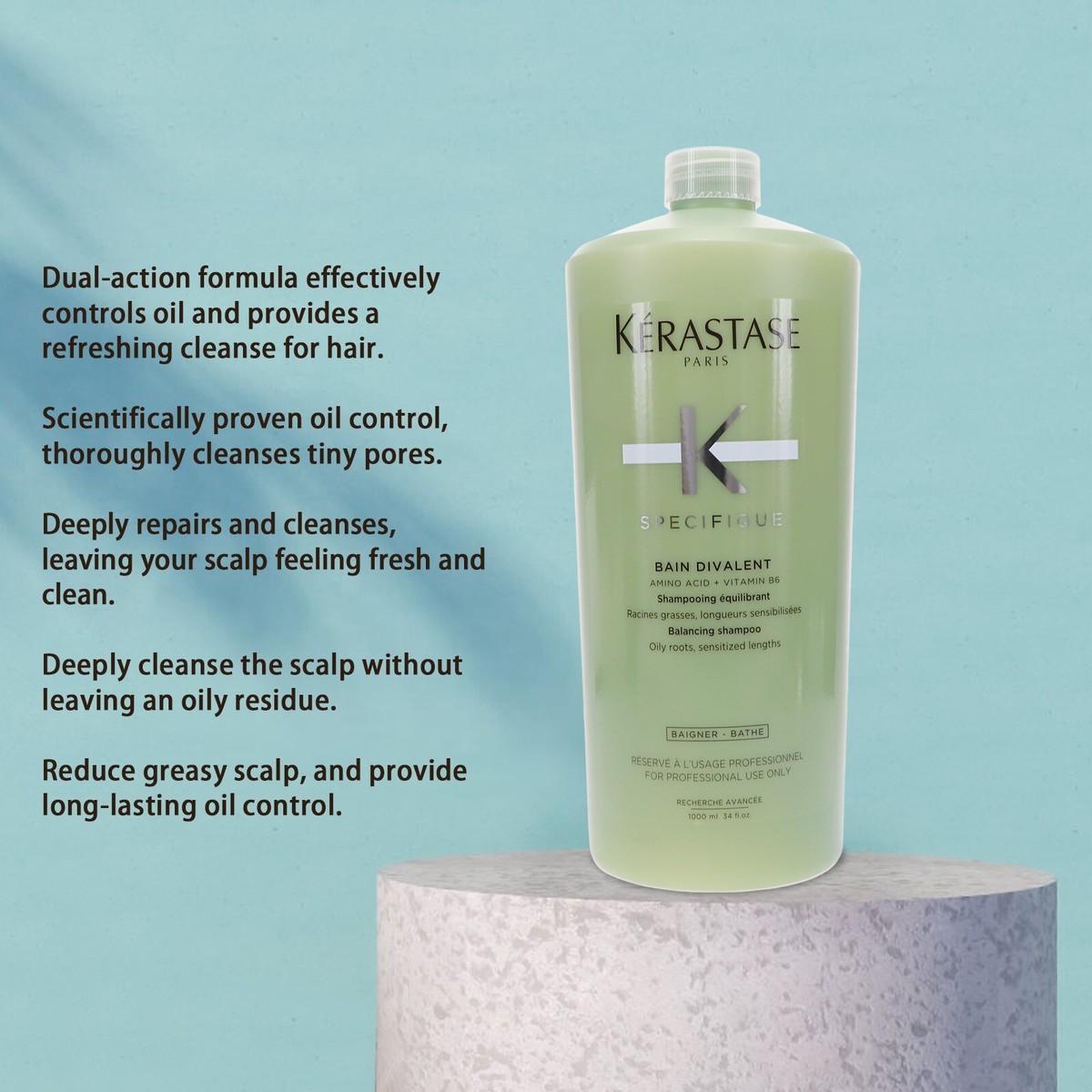 Kérastase Spécifique Bain Divalent Shampoo – 1000 mL (Salon Size