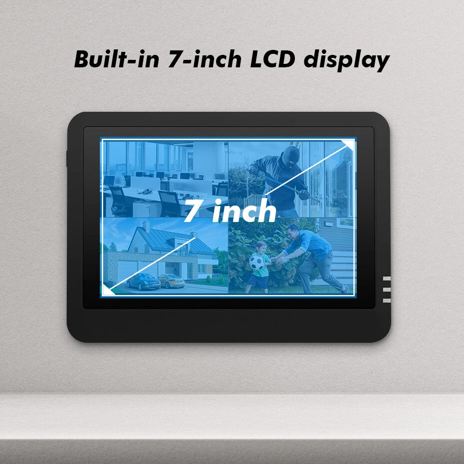 Fuers Wireless Security Camera System Surveillance 6MP WIFI 8CH NVR LCD Screen - Image 3 of 4