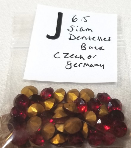 Vtg 6.5mm Glass Rhinestone Point Back Jewelry Craft Repair Czech Germany + 2019 - Picture 11 of 39