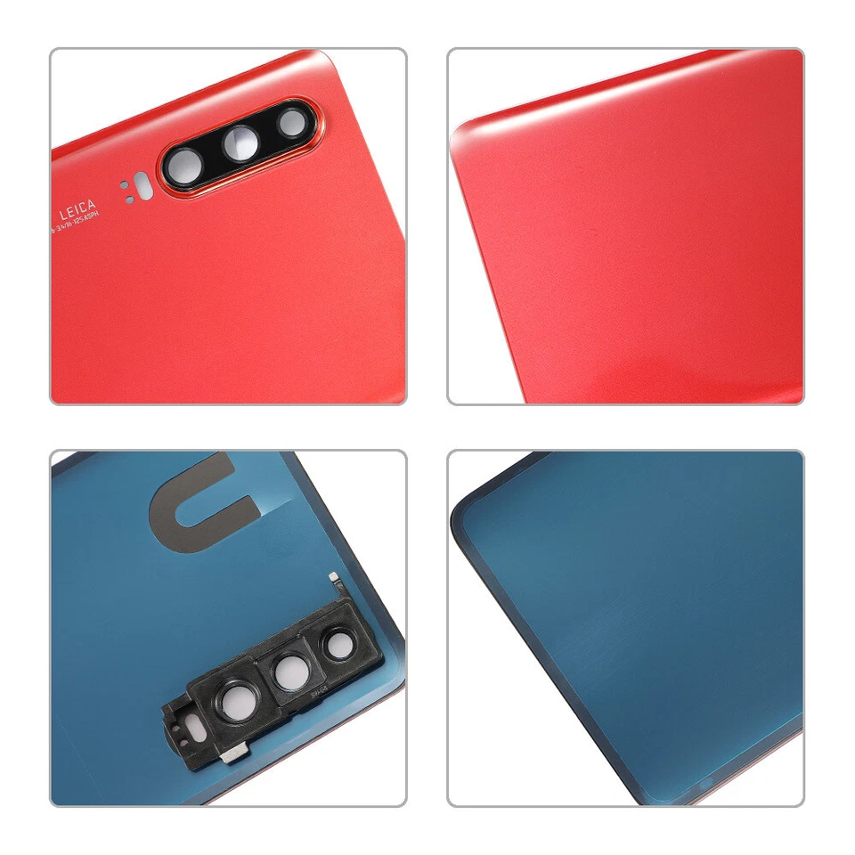 Cubierta de batería de vidrio para puerta trasera Huawei P30 ELE-L29 ELE-L09 L04 Foto 2 de 4