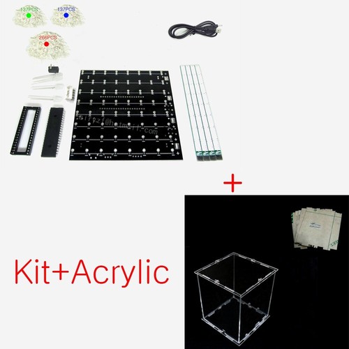 led cube kit 3D8 Light 8x8x8 multicolor cubeeds diy Arduno animation Electronic - Picture 6 of 8