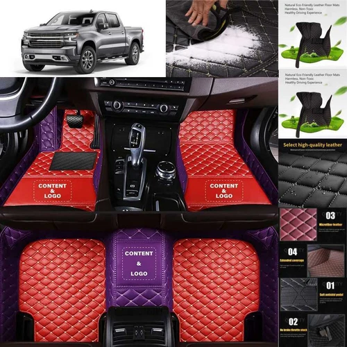 For Chevrolet Silverado Ext Cab Car Floor Mats Custom Waterproof Cargo Liners - Picture 20 of 35