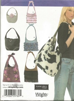 4117 Simplicity Sewing Pattern UNCUT Fabric Purses 7 styles Material