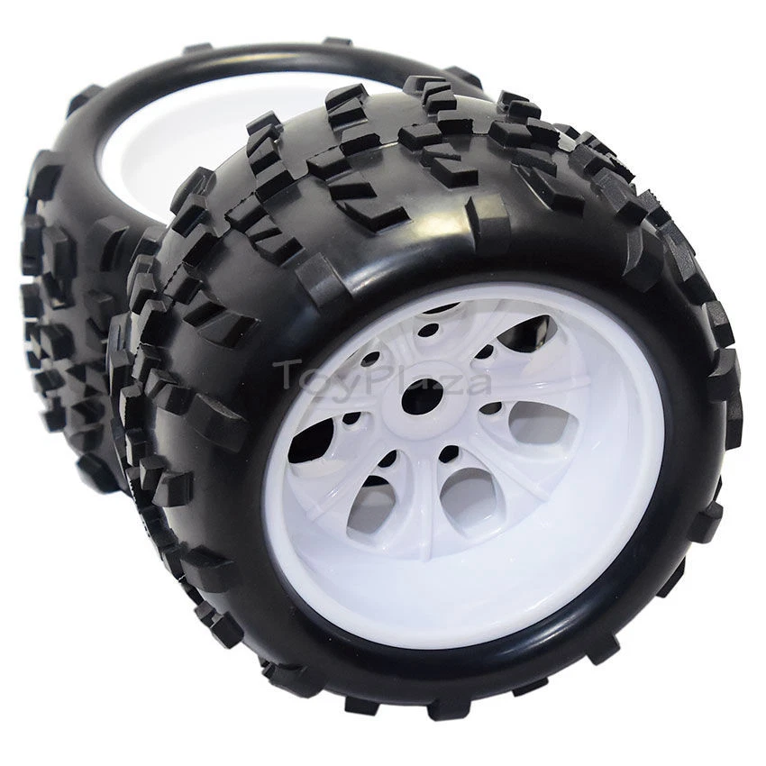 HSP 62012 Wheel Complete 62010 62011 White Hub 2pcs for 1/8 RC Model Buggy Truck - Image 4 of 4