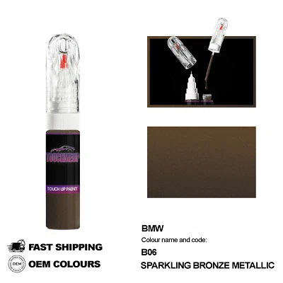 TOUCHMEUP Pour BMW SPARKLING BRONZE MET B06 Kit de fixation pinceau stylo peinture reto...