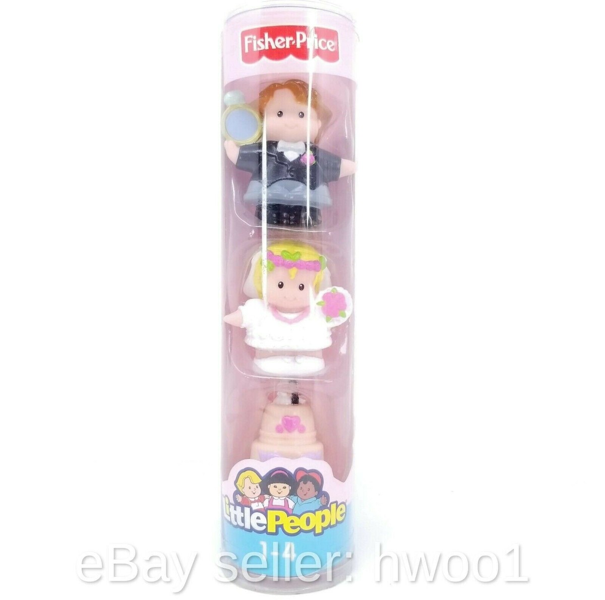Fisher-Price Little People Wedding Figures Tube Caketoppers: Bride